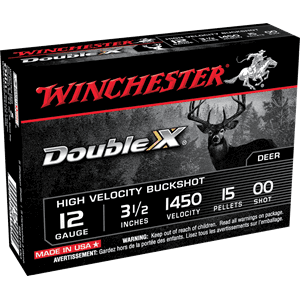WINCHESTER 12/76 DOUBLE-X BUCKSHOT 15 pellets