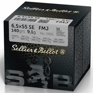 S&B 6,5x55 140 FMJ Helmantlet (50 pk.)