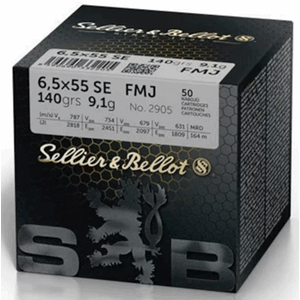 S&B 6,5x55 140 FMJ Helmantlet (50 pk.)