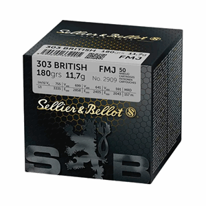 S&B 303 BRITISH 180 FMJ (50 pk.)