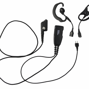 ICOM PRO-U610SA Svart tygkabel "3-i-1" C & D-bygel / Peltor