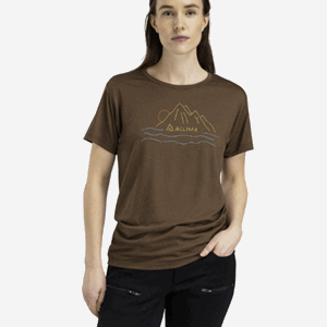 Aclima LightWool 140 Classic Tee Sunset W's Dark Earth
