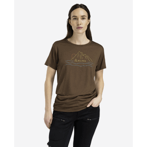 Aclima LightWool 140 Classic Tee Sunset W's Dark Earth