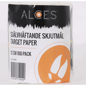 Alces Självhäftande skjutmål 12 cm 100-pack