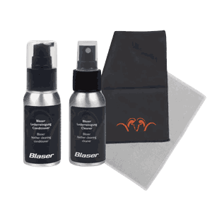 Blaser Pleiesett for Lærinnlegg Skinnrens 50ml, Skinnbal