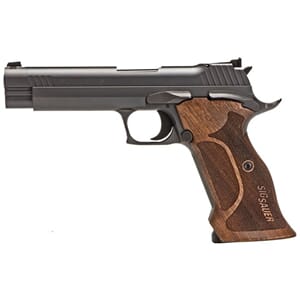 SIG P210 9MM 5IN TARGET BLK SAO ADJUSTABLE SIGHTS WALNUT GRI