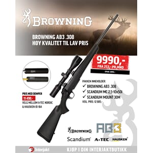 RIFLEPAKKE Browning AB3 Scandium 2,5-10x50i