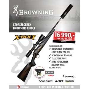 RIFLEPAKKE Browning X-Bolt NL Scandium 2,5-10x50i