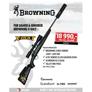 RIFLEPAKKE Browning X-Bolt Jr./Lady C6 2-12x50