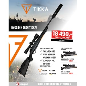 RIFLEPAKKE Tikka T3x Scandium 2,5-10x50
