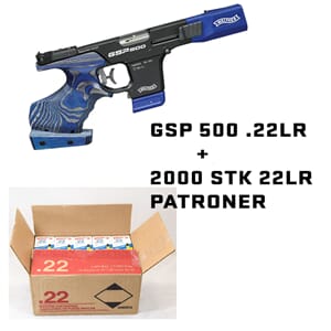 WALTHER GSP 500 22LR + 2000stk 22LR