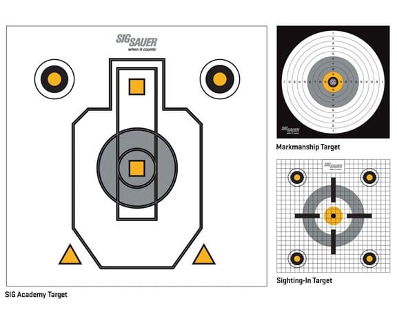 Sig Sauer ASP Target Paper for Pellet Trap (50-pk) - Pedersens Vaabenlager