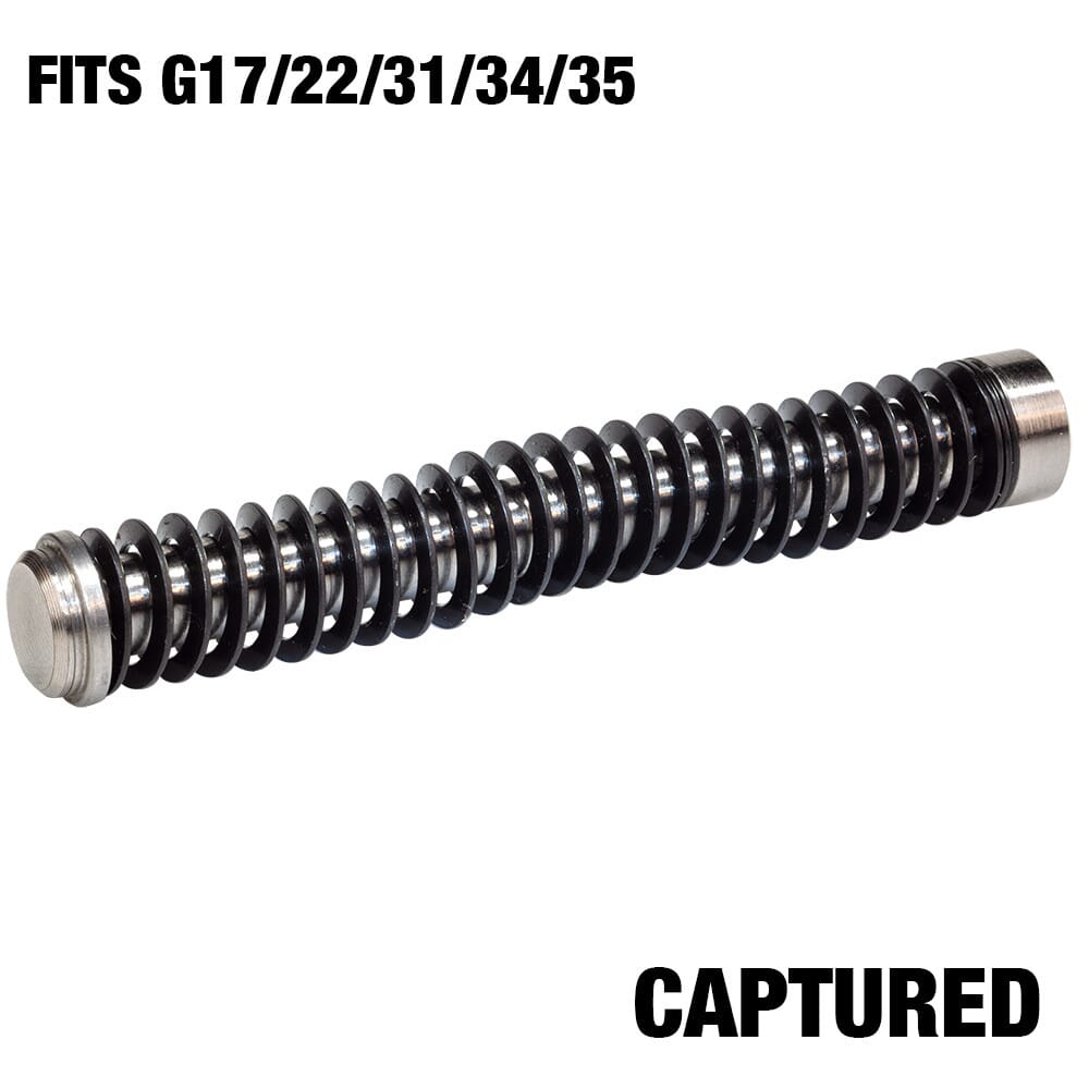 PURE TUNGSTEN GUIDE ROD FOR GLOCK 17 GEN4 15LBS CAPTURED Pedersens