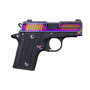 SIG P238 380 ACP 2.7 IN RAINBOW TITANIUM SAO SIGLITE G10 GRI